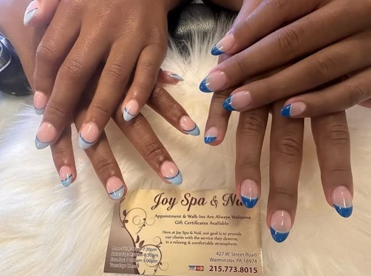 French manicure detail at JoySpaNail