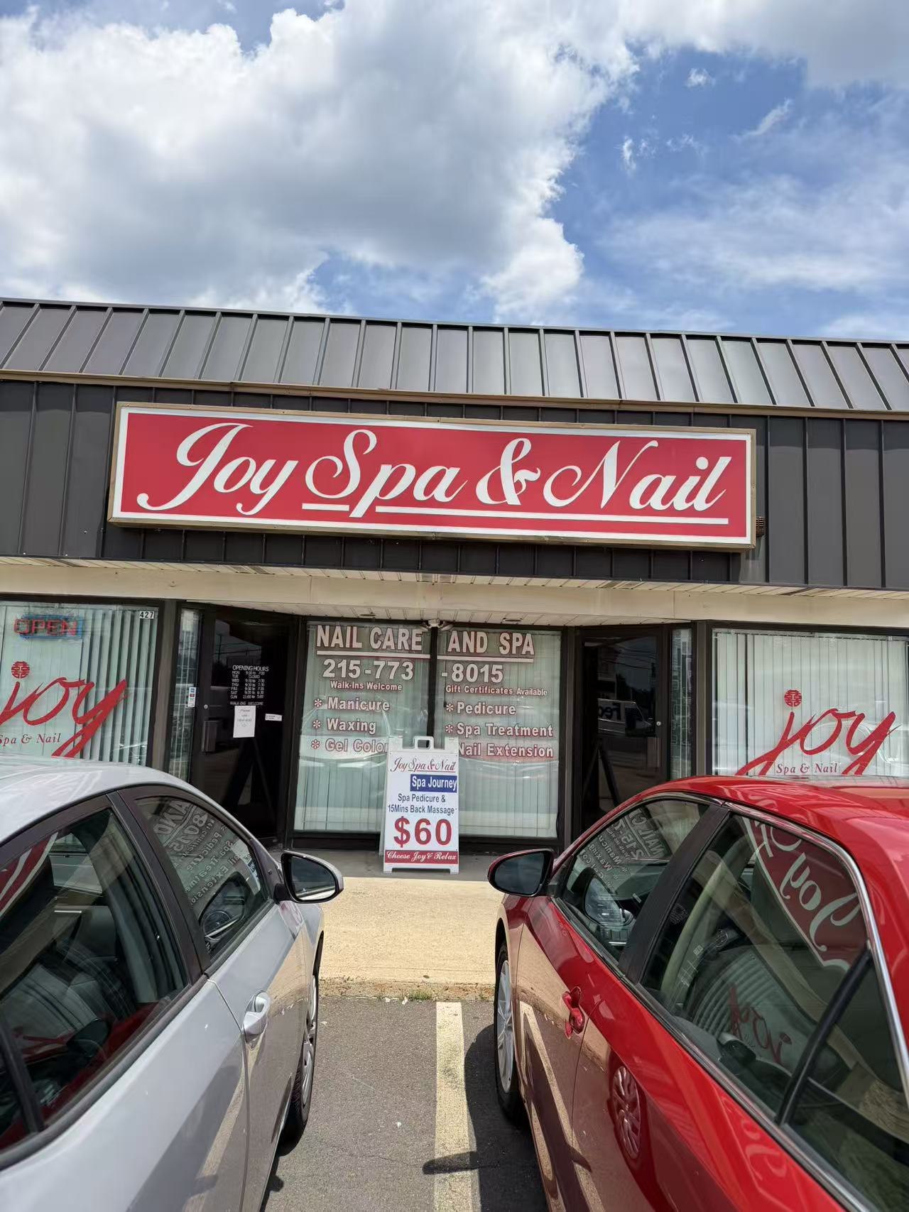 JoySpaNail storefront in Warminster